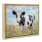Stupell Industries Holstein Cow in Meadow Floating Frame By Franklyn Gregory